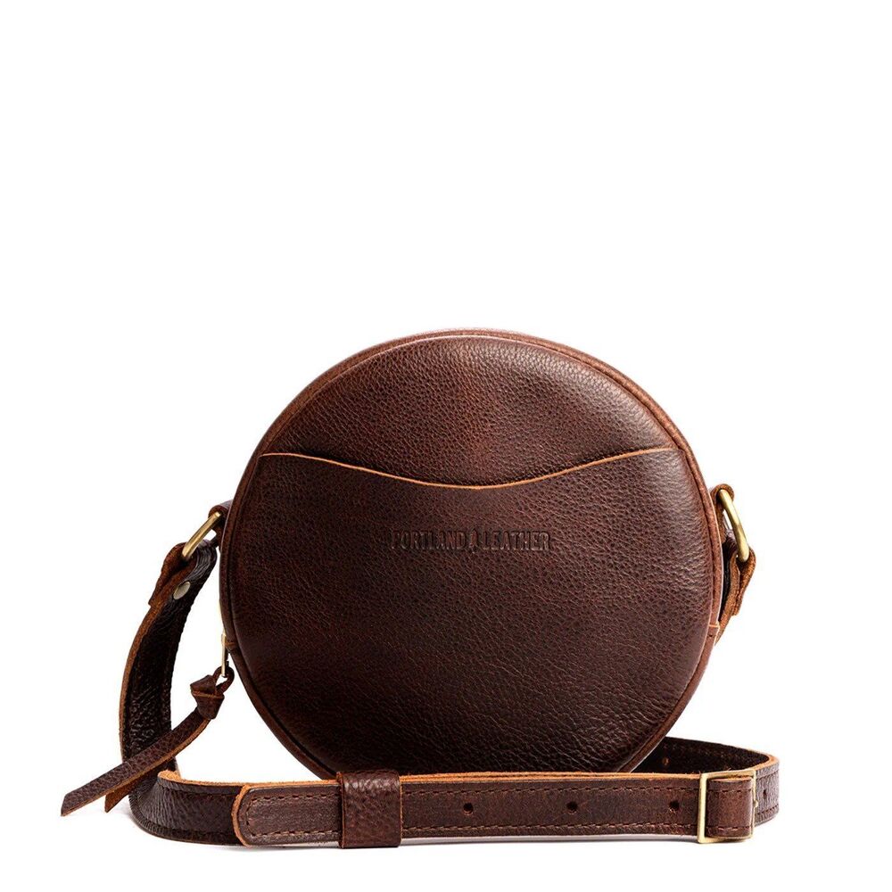 Crossbody Bag from Portland Leather Crossbody Purse Coldbrew brown